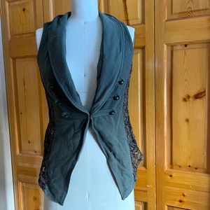 Vanity Green Lace Vest